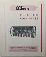 Harrison, McGregor Albion Force Feed Corn Drills Single Sheet Brochure, 1953