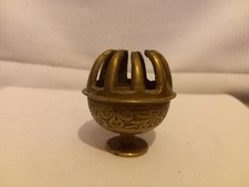 Vintage Engraved Brass Claw