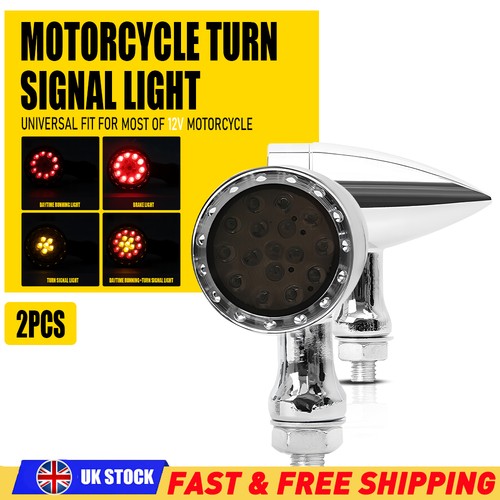 Bullet motorcycle chrome - 2x,