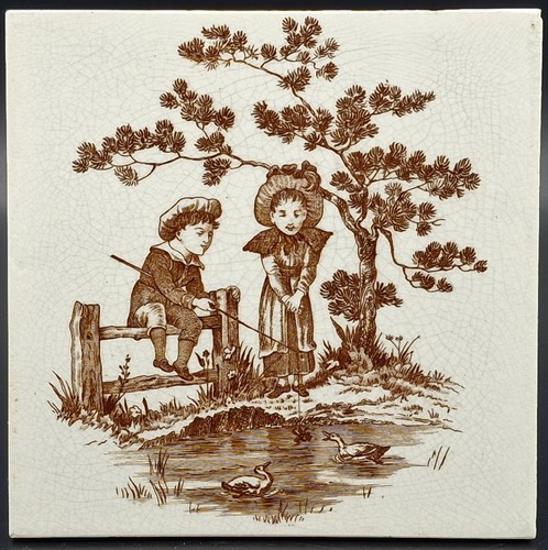 Victorian fireplace tile - victorian,