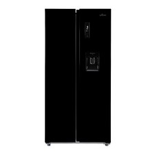 Fridge Freezer No Frost American 433L Black Water Dispenser Willow WSBS84DB