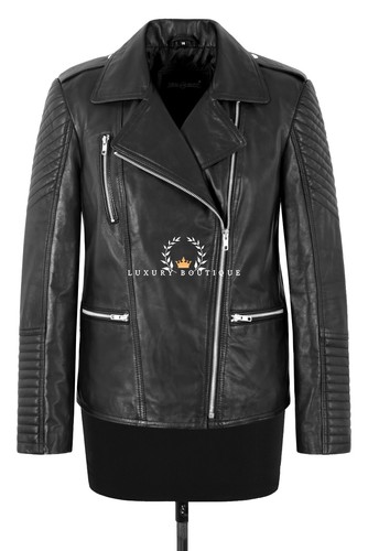 Ladies quilted biker leather - quilted,