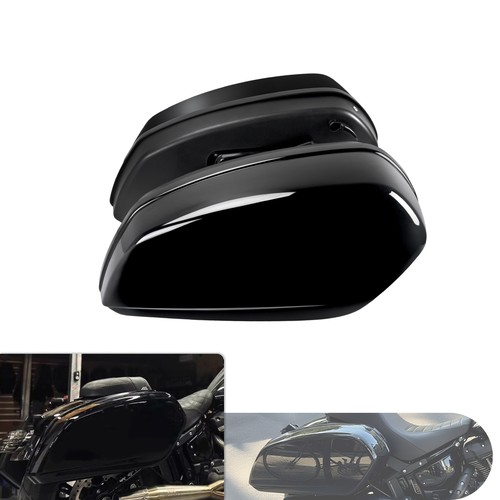 Gloss black hard saddlebags - hard,
