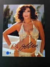 Joan Collins Hot! autographed signed classic sexy 8x10 photo Beckett BAS coa
