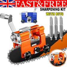 Universal Chainsaw Teeth Sharpener Chain Grinder Sharpening Jig File Tool Kit UK