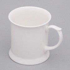 White bone china mugs SET OF 4 white bone china coffee mug tea mug tankard shape