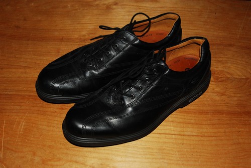 Ecco black leather hydromax - leather,