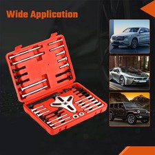 46pc Harmonic Balancer Puller Tool Kit Gear Pulley Steering Wheel Removal Tool