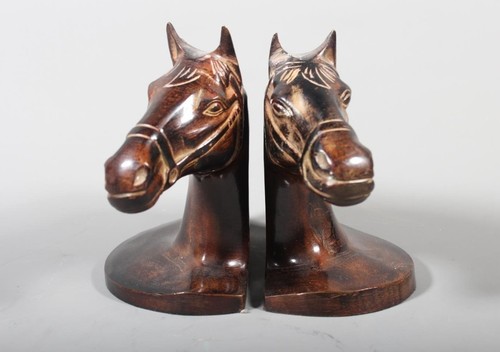Vintage smoked glass horse - vintage,