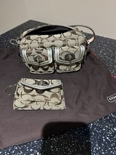 Coach Original Design Brown/Beige Canvas Leather Bag