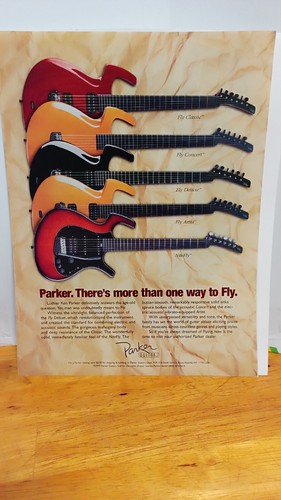 Parker fly guitars print - parker, ad