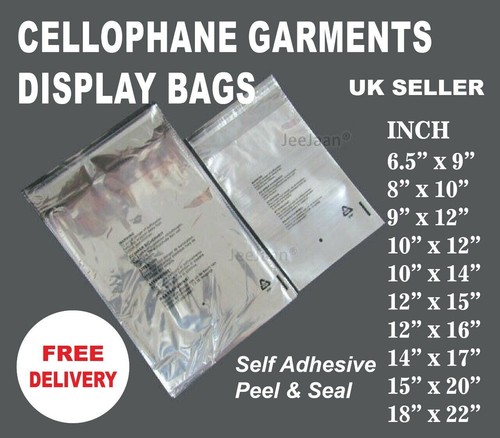 Garment bags clear cello