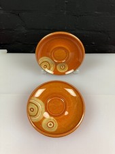 4 x Denby Fire Chilli Replacement Tea Saucers 16 cm Wide Last Set Available