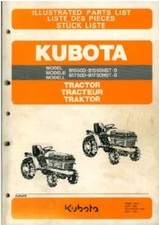 KUBOTA TRACTOR B1550D B1550HST-D B1750D & B1750HST-D PARTS MANUAL
