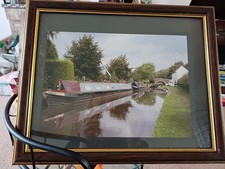 Framed Photo of Canal Boat In