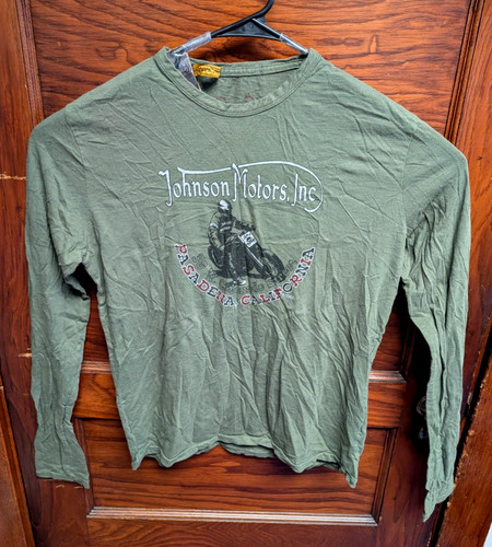 Johnson motors inc biker tee - motors,