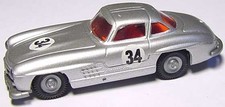1:87 Mercedes-Benz 300SL Gullwing '54 Silver Metallic Silver No.34 Praline