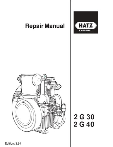 Hatz engine 40 workshop - hatz, 2