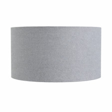 Grey Fabric Drum Lamp Shade
