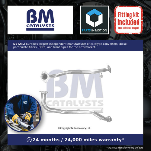 Exhaust front down pipe - front,