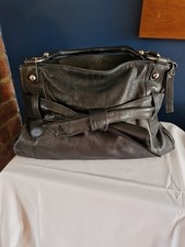Lloyd Baker Leather Black Shoulder Bag In Good Condition