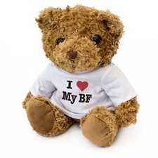 NEW - I LOVE MY BF - Teddy Bear - Cute Cuddly Soft - Boyfriend Gift Present