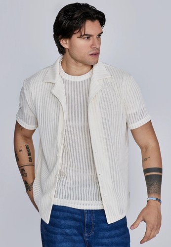 Siksilk mens ecru textured - siksilk,