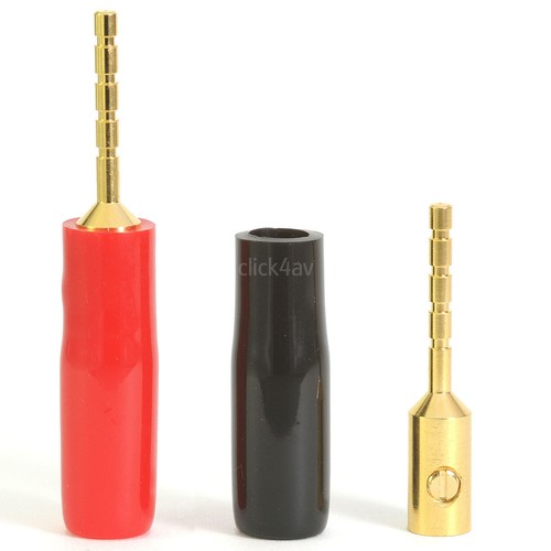 10x gold plated 2mm banana - 2mm,