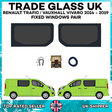 Renault Trafic Tinted Side Windows WITH FITTING KIT and U Trim 2014 - 2019