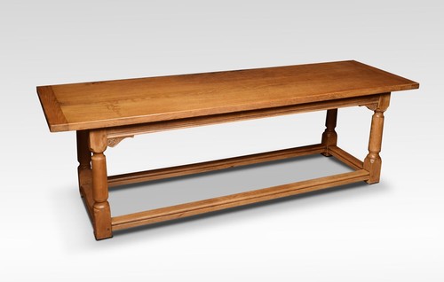 Large light oak refectory