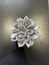 New Silver/grey Juvenile Ballroom Latin Dance Satin Hair Hair Flower