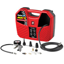 Clarke Monza 6.35cfm 1.5HP Portable Oil Free Air Compressor Plus Accessories