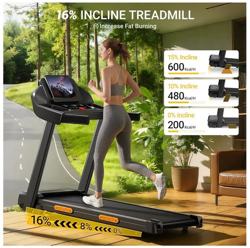 Electric folding treadmill - treadmill, 16%