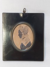 19th Century Framed Silhouette Portrait of a Lady