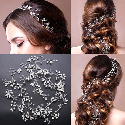Pearls wedding hair - wedding,