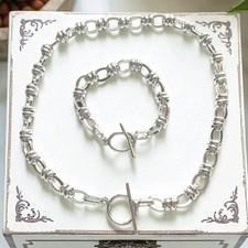 Silver T Bar Belcher Toggle