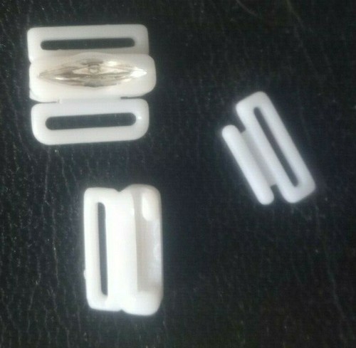 White bikini clips plastic - bikini,
