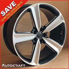 20" RS4 D BP 2 Style ALLOY WHEELS X4 - TYRES Fits : AUDI A4 A5 A6 A7