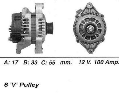 Wai alternator 100amp - alternator, for