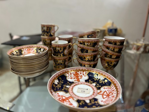 Antique spode imari tea - spode,