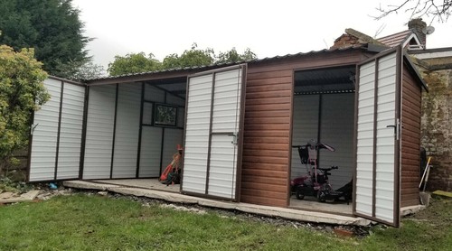 Metal workshop 20x10ft garden - metal,