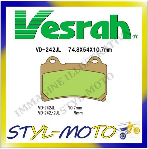 242jl sintered brake pads - vd-242jl,