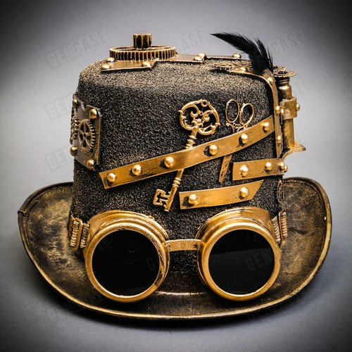 Steampunk goggles gears - goggles,
