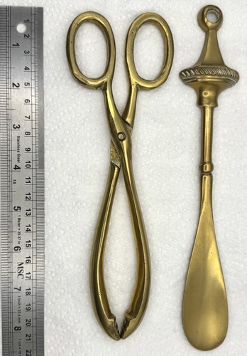 Job lot vintage - brass, tongs