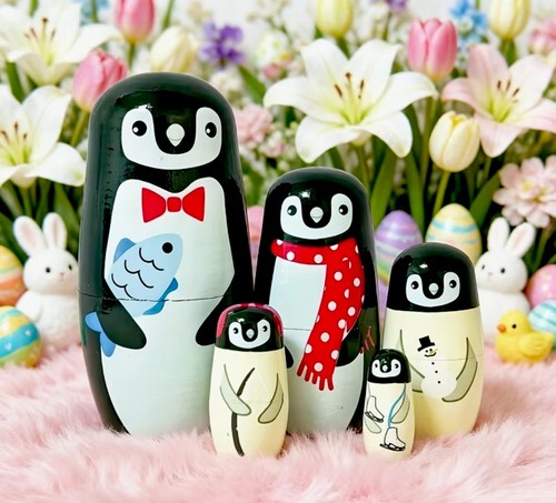 Russian wooden nesting dolls - russian,