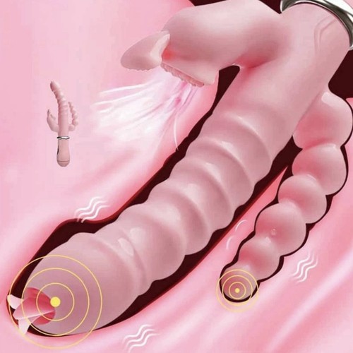 Dildo vibrator tongue - in,