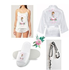 Children's Personalised Holy Communion Confirmation Day Satin Silky CAMI Child's