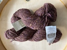 200g Lot Rowan Rowanspun Wool Yarn Tobacco Brown Tweed Shade 751   Rare