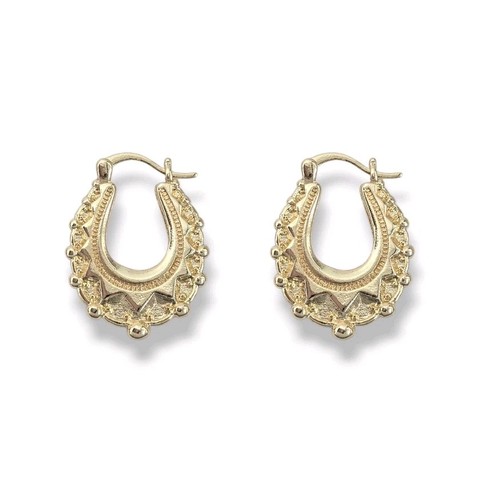 Gold gypsy style creole - gold, hoops
