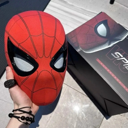 Spider man mask moving eyes - mask,